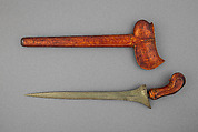 Kris with Sheath, Brass, wood, lacquer, Javanese, Surakarta