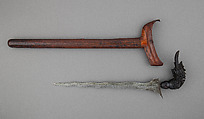 Kris with Sheath, Steel, wood, Malayan