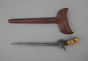 Kris with Sheath, Steel, wood, ivory, copper, Indonesian, Sumbawa