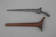 Kris with Sheath, Iron, wood, Javanese