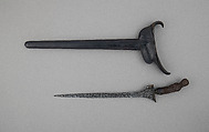 Kris with Sheath, Steel, wood, copper alloy, Sumatran