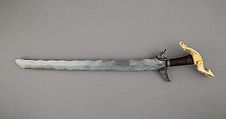 Kris, Steel, ivory, wood, cord. silver, Philippine, Sulu