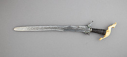 Kris, Steel, ivory, wood, cord, Philippine, Mindanao