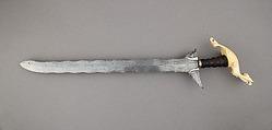 Kris, Steel, ivory, silver, cord, Philippine