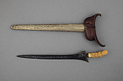 Kris with Sheath, Steel, wood, ivory, copper alloy, Madurese