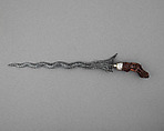 Kris, Steel, silver, wood, Balinese