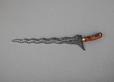 Kris, Steel, wood, gold, Javanese