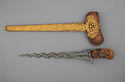 Kris with Sheath, Steel, wood, brass, Balinese
