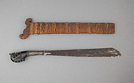 Sword (Klewang) with Scabbard, SIlver, bone, Malayan