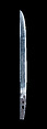 Blade and Mounting for a Dagger (Tantō), Steel, wood (rosewood), lacquer, gold, Japanese
