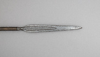 Spear, Wood, brass, Bornean