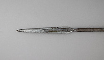 Spear, Wood, brass, Bornean