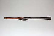 Flintlock Blunderbuss, Steel, wood (walnut), brass, silver, gold, British and possibly Sumatran