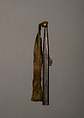 Hand Gun (Teppo Jitte), Steel, leather, copper alloy (?), Japanese
