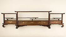 Display Stand for Arrowheads, Wood, lacquer, copper alloy, Japanese