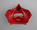 Half Mask (Menpō), Steel, lacquer, Japanese