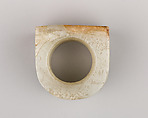 Chinese Flat-sided Jade Archer's Ring, Jade, Chinese