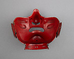 Half Mask (Menpō), Iron, lacquer, Japanese