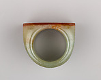 Dark Green Jade Archer's Ring, Jade, Chinese
