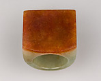 Dark Green Jade Archer's Ring, Jade, Chinese