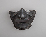 Half Mask (Menpō), Iron, lacquer, Japanese