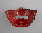 Half Mask (Menpō), Iron, lacquer, Japanese
