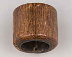 Wood Archer's Ring With Silver Lining, Wood, silver, Chinese