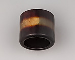 Archer's Ring of Agate With Black Ends, Agate, Chinese