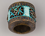 Archer's Ring, Silver, gold, enamel, Chinese
