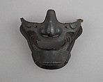 Half Mask (Menpō), Iron, lacquer, Japanese
