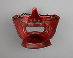 Half Mask (Menpō), Iron, lacquer, Japanese