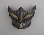 Half Mask (Menpō), Iron, lacquer, hair, Japanese