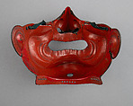 Half Mask (Menpō), Iron, lacquer, hair, Japanese