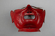 Half Mask (Menpō), Iron, lacquer, hair, Japanese