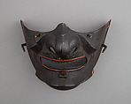 Half Mask (Menpō), Iron, lacquer, Japanese
