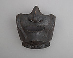 Half Mask (Menpō), Iron, lacquer, Japanese