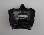 Half Mask (Menpō), Iron, lacquer, Japanese