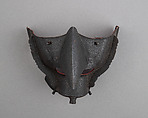 Half Mask (Menpō), Iron, lacquer, Japanese
