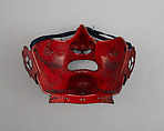 Half Mask (Menpō), Iron, lacquer, Japanese