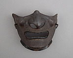 Half Mask (Menpō), Iron, lacquer, Japanese