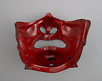Half Mask (Menpō), Iron, lacquer, Japanese
