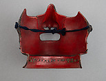 Half Mask (Menpō), Iron, lacquer, leather, Japanese