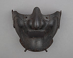 Half Mask (Menpō), Iron, lacquer, Japanese