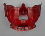 Half Mask (Menpō), Iron, lacquer, Japanese