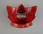 Half Mask (Menpō), Iron, lacquer, hair, Japanese