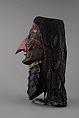 Full Mask (Sōmen) with Gorget and Mail Hood, Iron, lacquer, leather, silk, hemp, Japanese