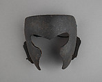 Half Mask (Menpō)m for Upper Face (Happuri), Iron, leather, Japanese