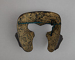 Half Mask (Menpō)m for Upper Face (Happuri), Iron, leather, Japanese