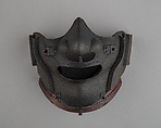 Half Mask (Menpō), Iron, lacquer, Japanese