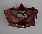 Half Mask (Menpō), Iron, lacquer, Japanese